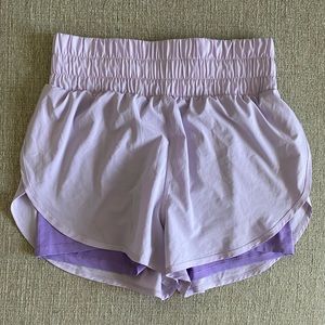 Lavender Breezy Running Shorts